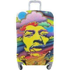 Psychedelic Rock Jimi Hendrix Luggage Cover (large) by Semog4