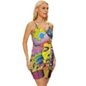 Psychedelic Rock Jimi Hendrix Wrap Tie Front Dress View3