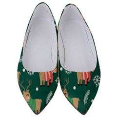 Cute Christmas Pattern Doodle Women s Low Heels by Semog4