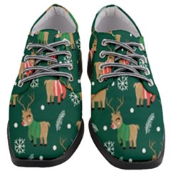 Cute Christmas Pattern Doodle Women Heeled Oxford Shoes by Semog4