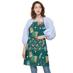 Cute Christmas Pattern Doodle Pocket Apron by Semog4