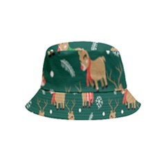 Cute Christmas Pattern Doodle Bucket Hat (kids)