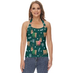 Cute Christmas Pattern Doodle Basic Halter Top by Semog4