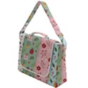 Flat Christmas Pattern Collection Box Up Messenger Bag View1