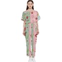 Flat Christmas Pattern Collection Batwing Lightweight Chiffon Jumpsuit View1