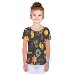 Christmas Seamless Pattern Kids  One Piece Tee