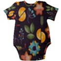 Christmas Seamless Pattern Baby Short Sleeve Bodysuit View2