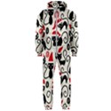 Cute Christmas Seamless Pattern Vector Hooded Jumpsuit (Men) View1