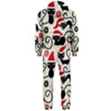 Cute Christmas Seamless Pattern Vector Hooded Jumpsuit (Men) View2