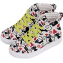 Cute Christmas Seamless Pattern Vector Kids  Hi-Top Skate Sneakers View2