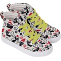 Cute Christmas Seamless Pattern Vector Kids  Hi-Top Skate Sneakers View3