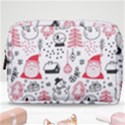 Christmas Themed Seamless Pattern Make Up Pouch (Medium) View1