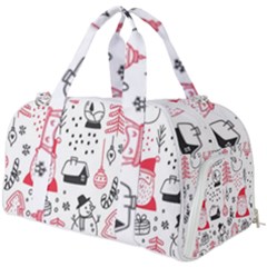 Christmas Themed Seamless Pattern Burner Gym Duffel Bag by Semog4