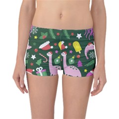 Colorful Funny Christmas Pattern Boyleg Bikini Bottoms by Semog4