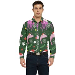 Colorful Funny Christmas Pattern Men s Long Sleeve  Shirt by Semog4