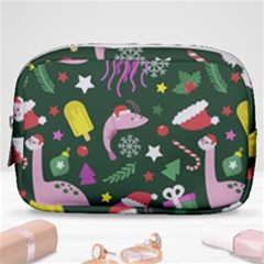 Colorful Funny Christmas Pattern Make Up Pouch (small) by Semog4