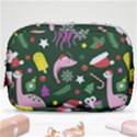 Colorful Funny Christmas Pattern Make Up Pouch (Small) View1