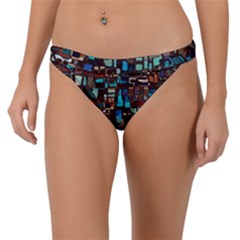 Stained Glass Mosaic Abstract Band Bikini Bottoms by Semog4