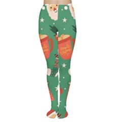 Colorful Funny Christmas Pattern Tights by Semog4