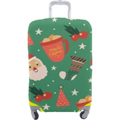 Colorful Funny Christmas Pattern Luggage Cover (large) by Semog4