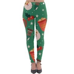 Colorful Funny Christmas Pattern Lightweight Velour Leggings by Semog4