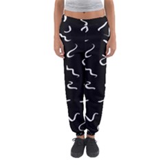 Scribbles Lines Drawing Picture Women s Jogger Sweatpants by Semog4