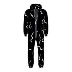 Scribbles Lines Drawing Picture Hooded Jumpsuit (kids) by Semog4