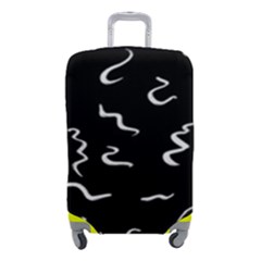 Scribbles Lines Drawing Picture Luggage Cover (small) by Semog4