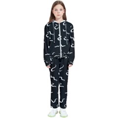 Scribbles Lines Drawing Picture Kids  Tracksuit by Semog4