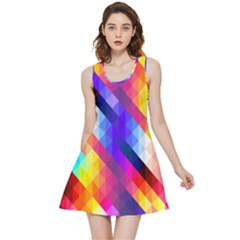 Abstract Background Colorful Pattern Inside Out Reversible Sleeveless Dress by Semog4