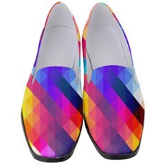 Abstract Background Colorful Pattern Women s Classic Loafer Heels by Semog4