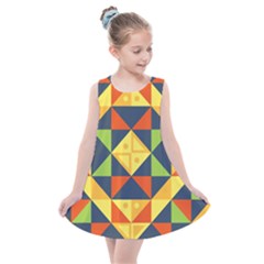 Background Geometric Color Kids  Summer Dress by Semog4