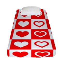 Background Card Checker Chequered Fitted Sheet (single Size) by Semog4