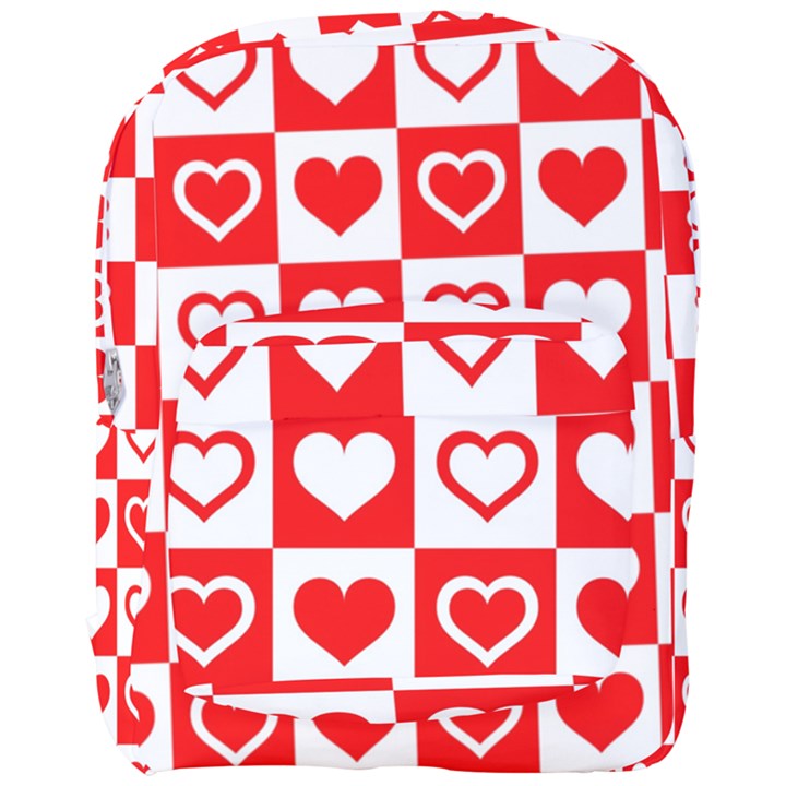 Background Card Checker Chequered Full Print Backpack