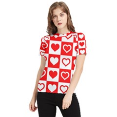 Background Card Checker Chequered Women s Short Sleeve Rash Guard by Semog4