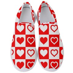 Background Card Checker Chequered Men s Slip On Sneakers by Semog4