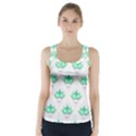 Plant Pattern Green Leaf Flora Racer Back Sports Top View1