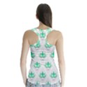 Plant Pattern Green Leaf Flora Racer Back Sports Top View2