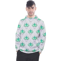 Plant Pattern Green Leaf Flora Men s Pullover Hoodie by Semog4