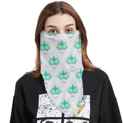 Plant Pattern Green Leaf Flora Face Covering Bandana (triangle) by Semog4