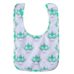 Plant Pattern Green Leaf Flora Baby Bib by Semog4