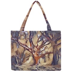 Tree Forest Woods Nature Landscape Mini Tote Bag by Semog4