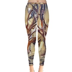 Tree Forest Woods Nature Landscape Inside Out Leggings by Semog4