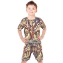 Tree Forest Woods Nature Landscape Kids  Tee and Shorts Set View1