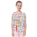 Writing Author Motivation Words Kids  Quarter Sleeve Raglan Tee View1