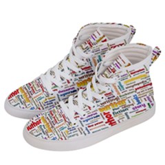 Writing Author Motivation Words Women s Hi-top Skate Sneakers by Semog4