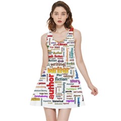 Writing Author Motivation Words Inside Out Reversible Sleeveless Dress by Semog4