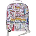 Writing Author Motivation Words Double Compartment Backpack View3