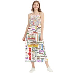 Writing Author Motivation Words Boho Sleeveless Summer Dress by Semog4