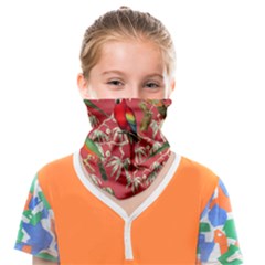 Vintage Tropical Birds Pattern In Pink Face Covering Bandana (kids) by CCBoutique